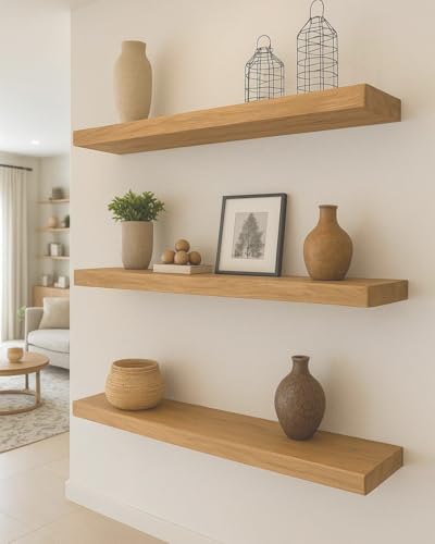 72 inch Wooden Floating Shelves for Wall