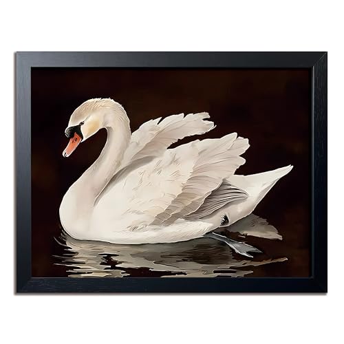 Black Wood Framed Wall Art Canvas Print Home Decor