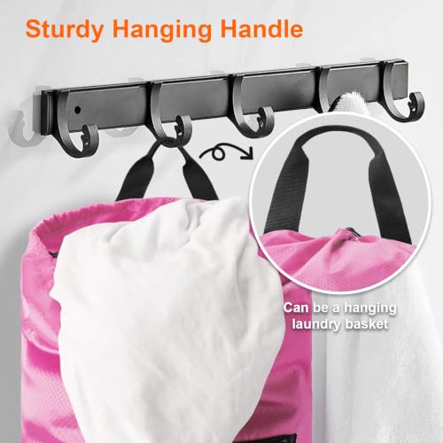Laundry Bag Backpack Durable Laundry Bag with Shoulder Straps and Mesh Pockets Portable Laundry Hamper Dirty Clothes Bag for College
