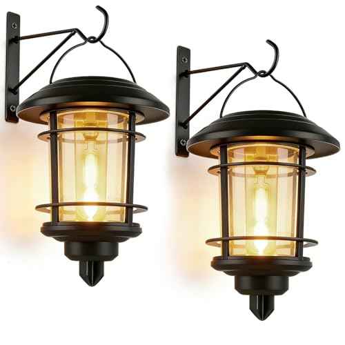 2 Pack Solar Lanterns Outdoor (2 Count)