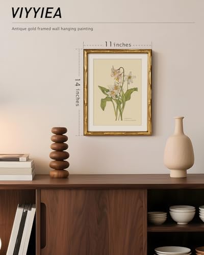 Gold Framed Bamboo Wall Art