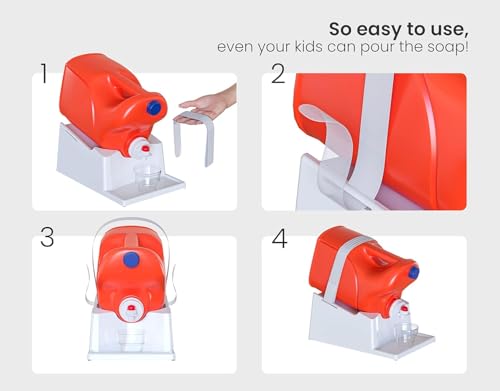 Liquid Laundry Detergent Dispenser Holder with Drip Tray (2 Count)
