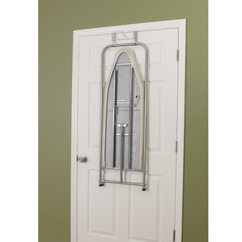 144222 Over The Door Small Ironing Board with Iron Holder