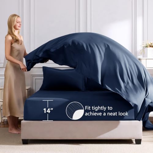 Twin XL Comforter Set 68"x88" Navy