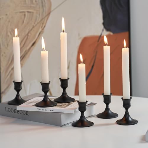 Black Taper Candle Holder (6 Count)