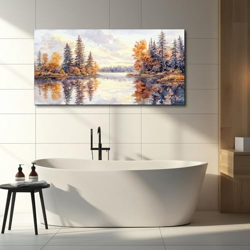Large Natural Landscape Wall Art For Dining Room Apartment Abstract Ink Landscape Painting Wall Decoration Living Room Bedroom Office Artwork Pictures Home Decoration Aesthetics 30x60 In