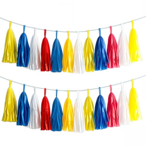 Tissue Paper Tassel Garland Banner (20 Count)