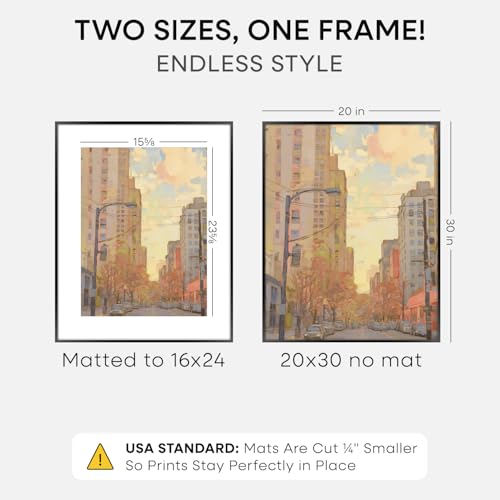 20x30 Black Picture Frame