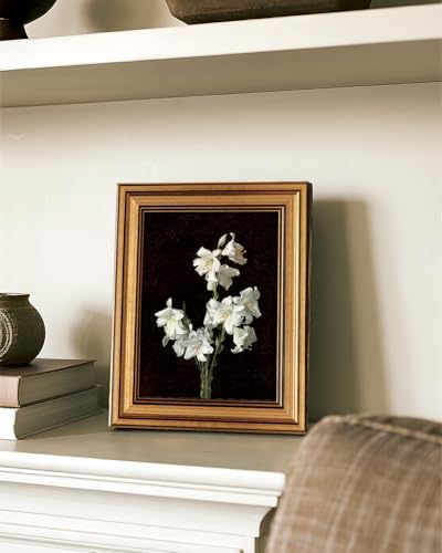 Vintage White Lily Wall Art Print