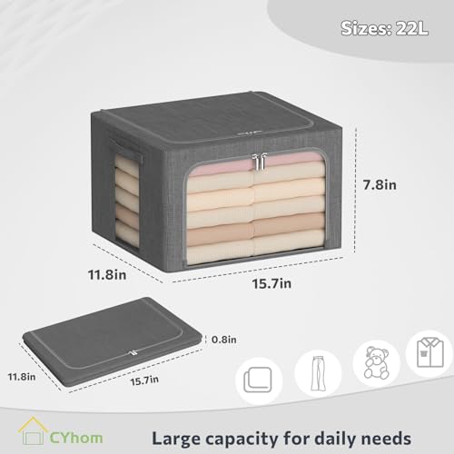 Clothes Storage Bins Box (2 Count)