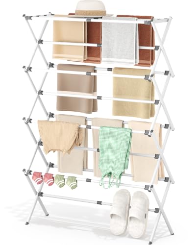 4 Tier Foldable Clothes Drying Rack