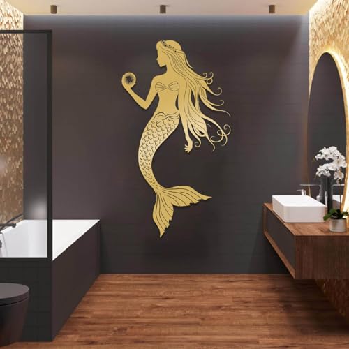 Metal Mermaid Wall Decor