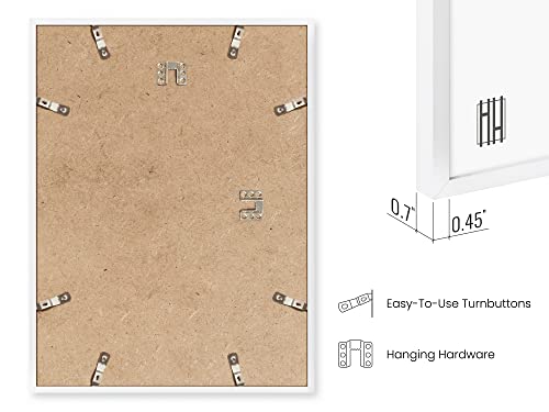 18x24 White Aluminum Frame Set of 3