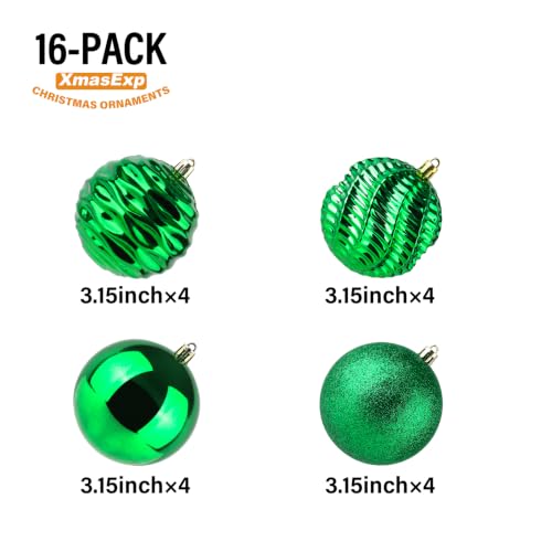 16ct Christmas Balls Ornaments (24 Count)