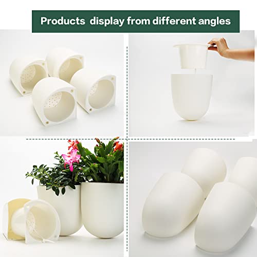 Wall Hanging Corner Planters (4 Count)