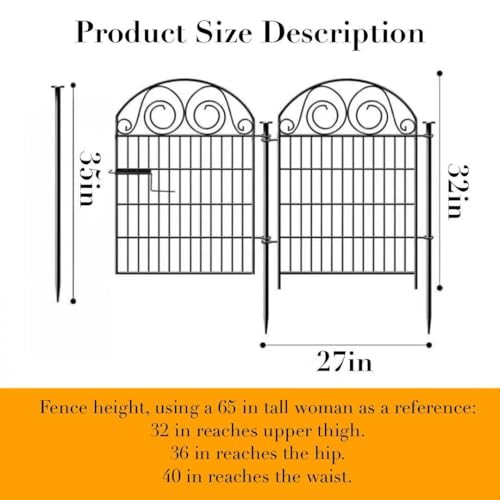 Tall Garden Animal Barrier Fencing with Gate
