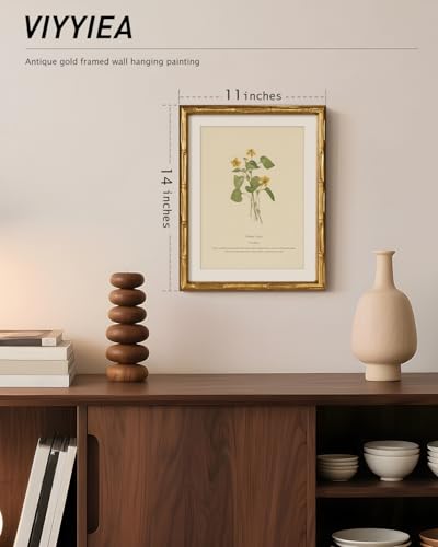Gold Framed Bamboo Wall Art