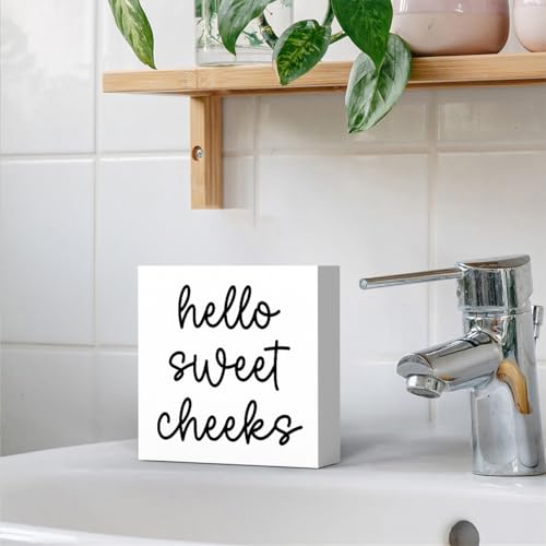 Hello Sweet Cheeks Bathroom Decor