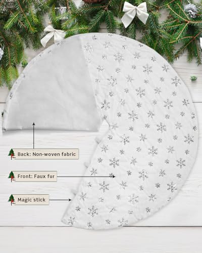 48 Inches Faux Fur Christmas Tree Skirt