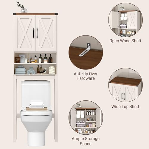 Over The Toilet Storage Cabinet with Adjustable Shelf