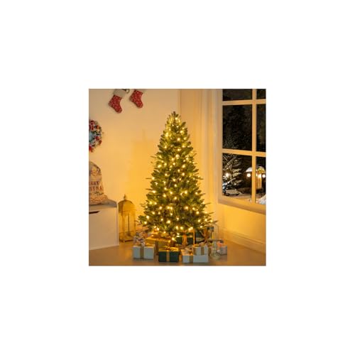 Traditional 4.5ft Prelit Artificial Christmas Tree with 679 Branch Tips