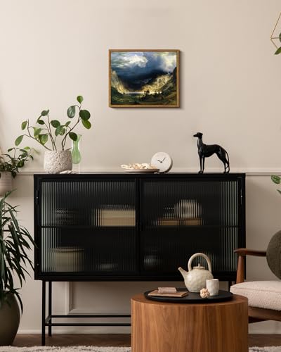 Framed Canvas Wall Art Home Decor Landscape Wall Art for Living Room Vintage Natural Oil Painting Picture Beautiful Scenery Office Decor Bedroom Wall Decor
