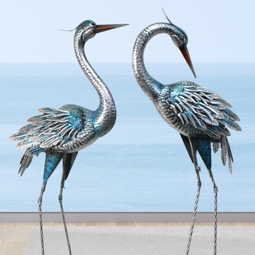 37 40Inch Outdoor Crane Garden Statues (2 Count)