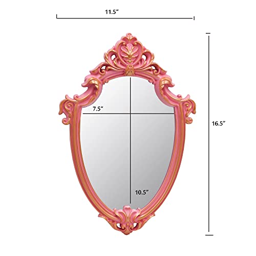 16.5 x 11 inch Decorative wall Mirror Shield Shape