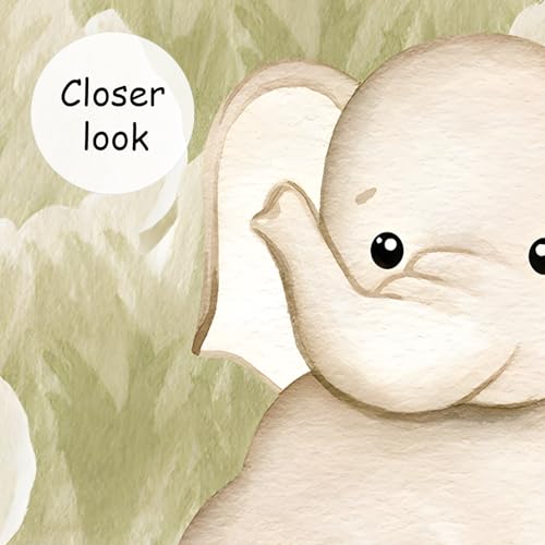 Safari Wallpaper Watercolor Animal Nursery wall murals for Kids Room 159"x107"