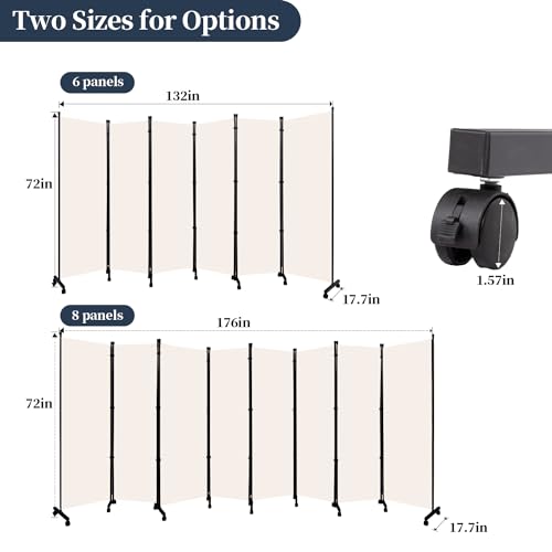 Room Divider Folding Privacy Screens W