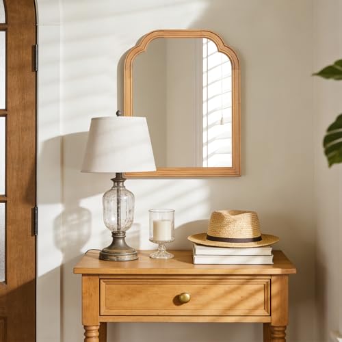 Wood Frame Wall Mirror Decor for Entryway
