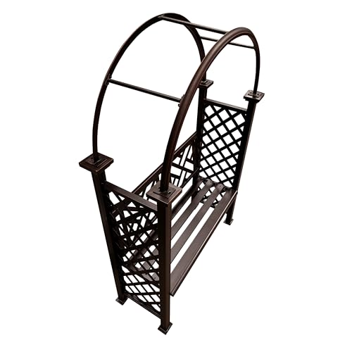 Bronze Aluminum Garden Arbor Arch with 2