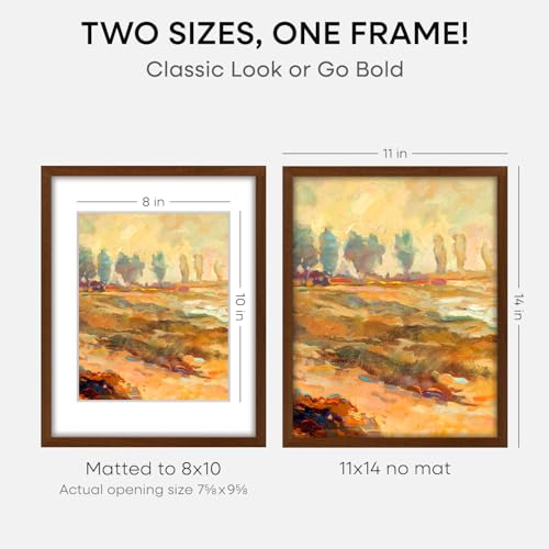 11x14 Brown Oak Picture Frame