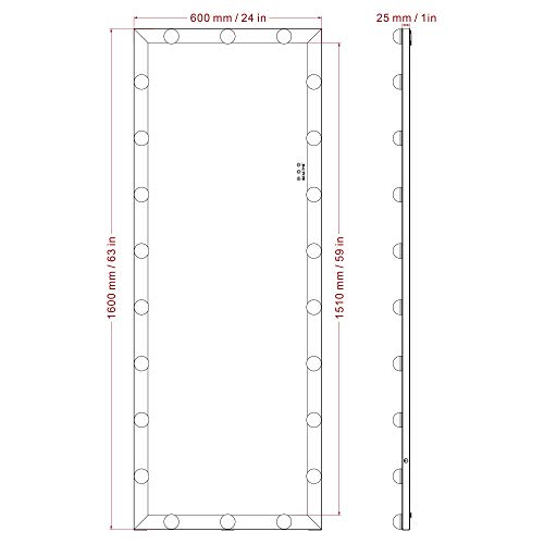Full Length Mirror with Lights