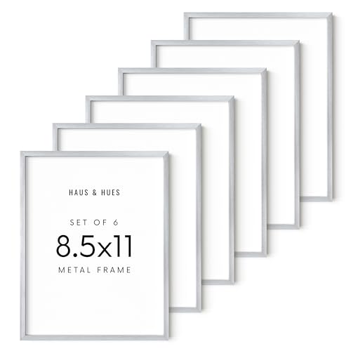 8.5x11 Silver Metal Picture Frames