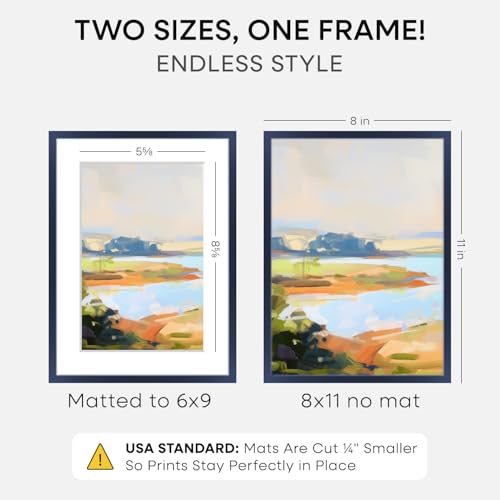 8x11 Blue Picture Frame