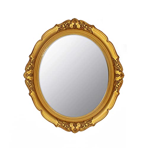 14.8 x 13.1 inch Oval Wall Mirror Vintage Style Wall Mounted