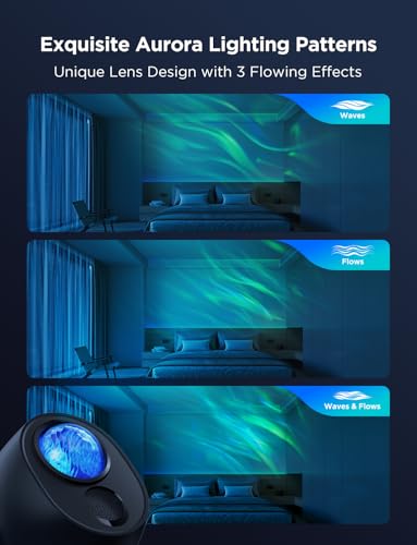 Star Light Projector with 3 Aurora Flowing Effects
