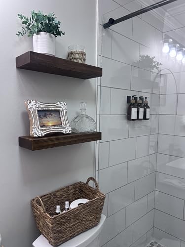 24 inch Wooden Floating Shelves for Wall