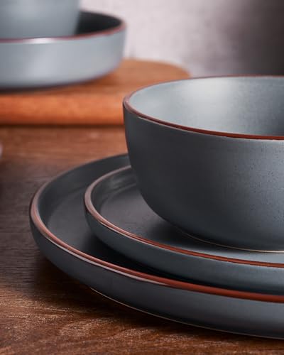 Mercury 12 Piece Stoneware Dinnerware Set (12 Count)