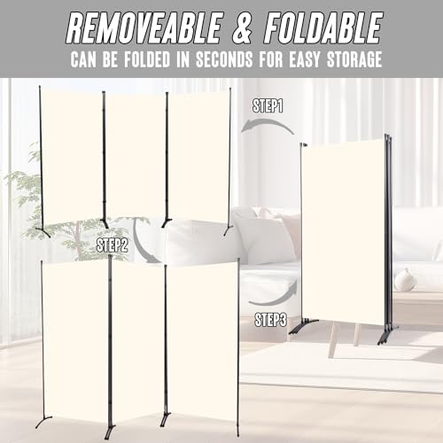 3 Panel Folding Room Divider