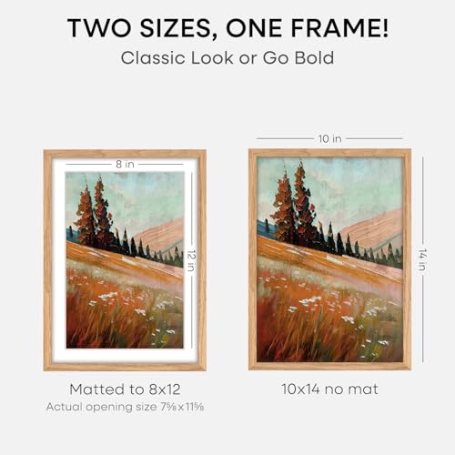 10x14 Natural Oak Picture Frame (2 Count)