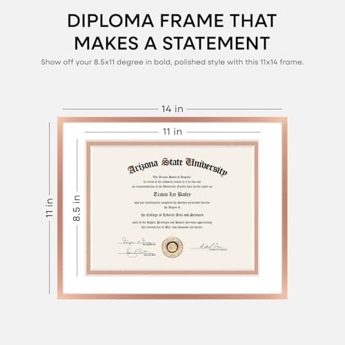 11x14 Rose Diploma Frame (3 Count)