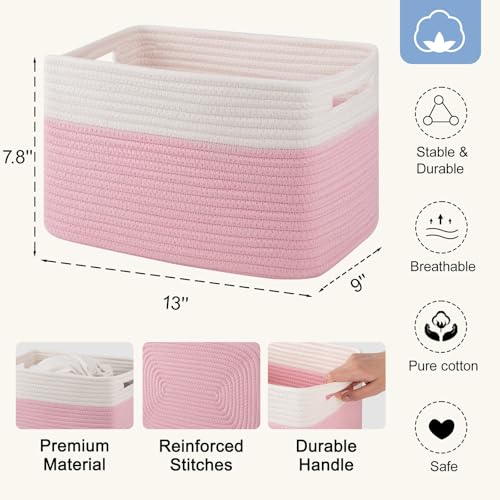 4 Pack Storage Baskets for Organizing (4 Count)