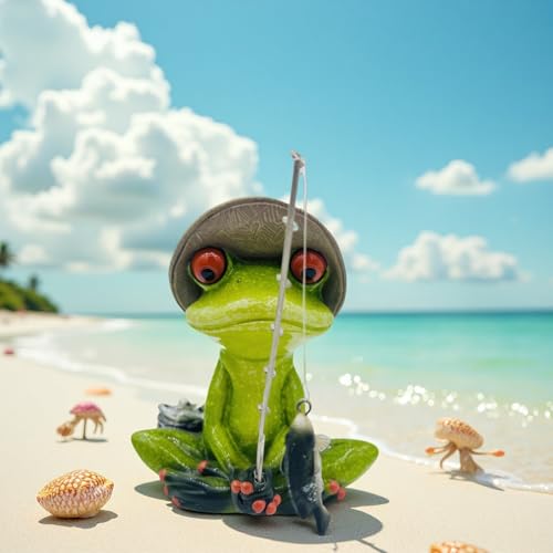 Frog Fishing Decor