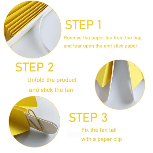 Yellow Party Decorations Lemon Yellow Hanging Paper Fan Bulk 12in