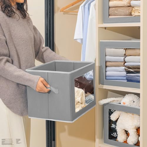 Stackable Storage Bins with Lids (5 Count)