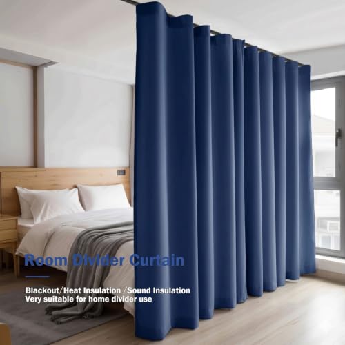 Room Divider Blackout Curtain Track Curtains Wall Dividers Panels Screen for Living Rooms Bedroom Office Privacy Partition Separation