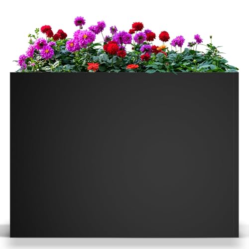 Metal Planter Box for Outdoor Plants 38" L x 13" W x 30" H