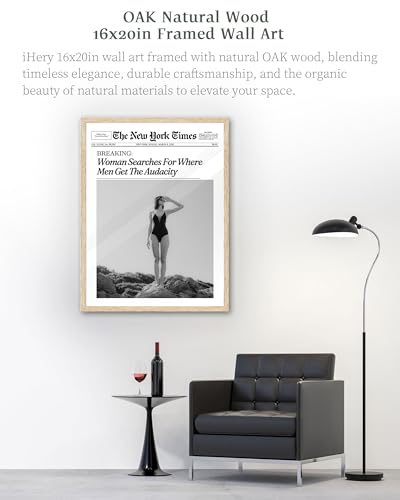 16x20in Where Men Get the Audacity Framed Newspaper Wall Art
